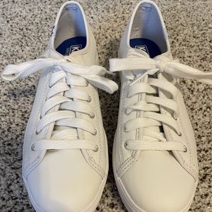 Keds white leather sneakers